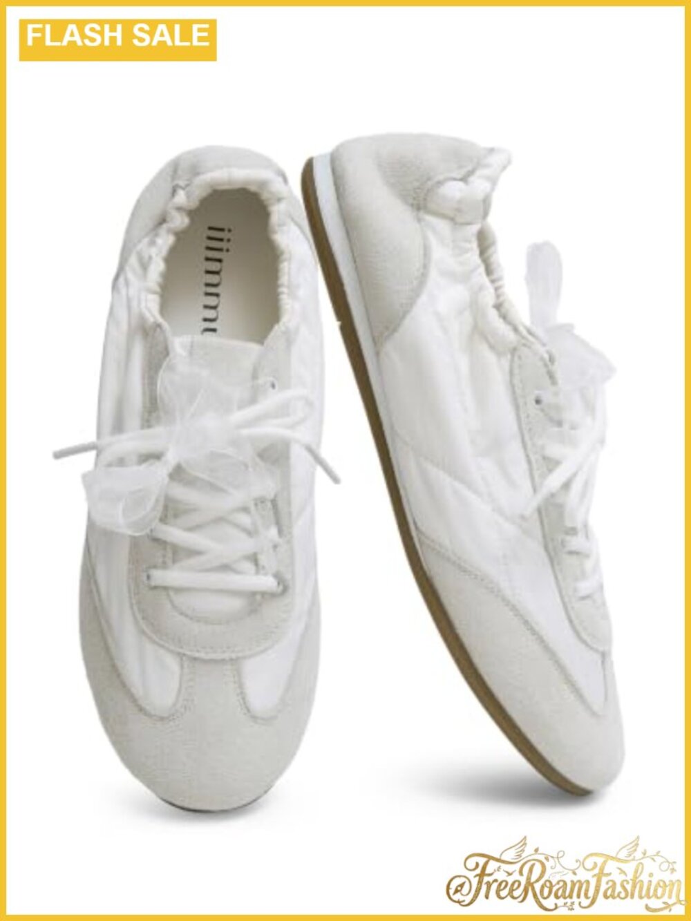 Women's Ballet Flats Sneakers Slip-On Walking Shoes Faux Suede Nylon